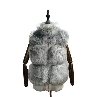 China 2021 Anti-wrinkle fashion ladies winter custom made shorts coated no sleeve faux fur fall heating coat for ladies for sale