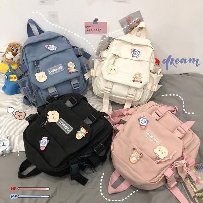 China 2021 Fashion Simple Large Capacity School Backpack Waterproof Casual Fashionable Backpack New Schoolbag For Kid School Bag for sale