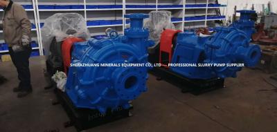 China Solids Washing Heavy Duty Slurry Pump Single Stage 100ZGB With 5- Vane Closed Impeller for sale