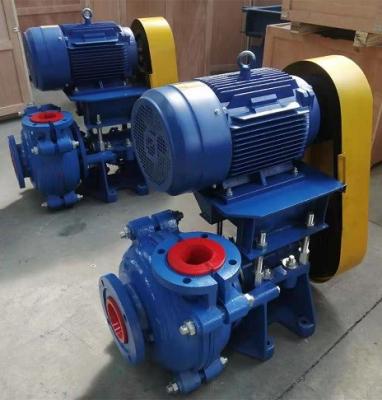 China Polyurethane Lined 30KW Heavy Duty Slurry Pump Driven By Electric Motor for sale