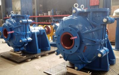 China Mining Duty 8 Bar High Pressure Slurry Pump 6 Vane Enclosed Impeller RAL 5015 for sale