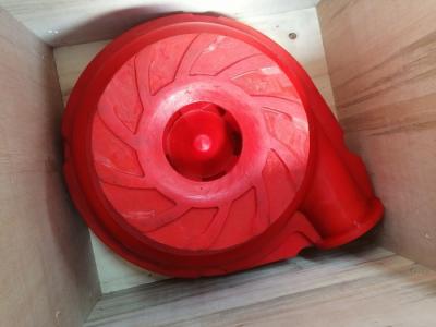 China ISO Interchangeable Slurry Pump Parts Frame Plate Liner With Pu Rubber Coating for sale