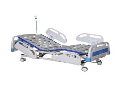 China Luxury Nursing Electric Hospital Patient Bed Guardrail Curved With 3 Cranks for sale