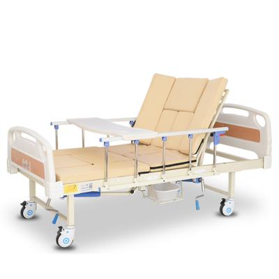 China Nursing Adjustable Manual Hospital Bed Back Raising Hospital Style Beds for sale