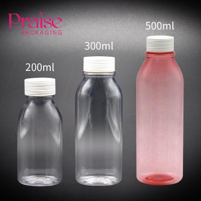 China Cheap Price 200ml 300ml 500ml Cosmetic Empty Plastic Clear Lotion Bottles for sale