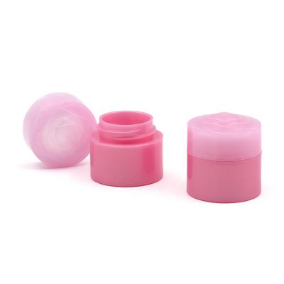 China New Design Rose Mini Relief Container 5ml Custom Empty Skin Care Packaging Cosmetic Plastic Cream Jar for sale