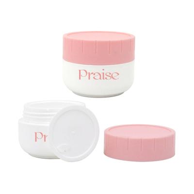 China Round Empty Plastic Cosmetic Jar 30g/50g PP Face Cream Cosmetic Cream Container Packaging Wholesale Production for sale