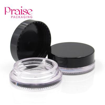 China Recyclable Single Cute Empty Mini Eyeshadow Palette Plastic Jar for sale