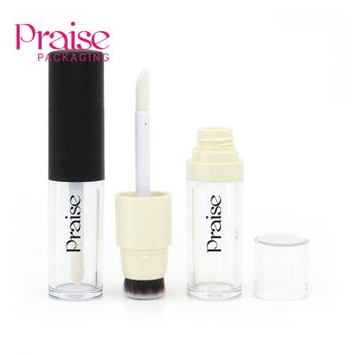 China Wholesale Fashion Makeup High Quality Packaging Foundation 15ml All-in-one Liquid Bottle with Brush,Empty Clear Concealer Tube Container for sale