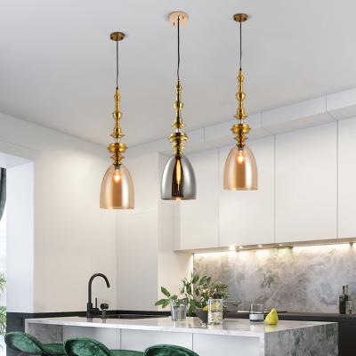 China E27 40W Iron Contemporary High Quality Simple Modern Indoor Ceiling Glass Decoration Living Room Style Pendant Lamp for sale