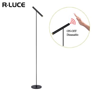 China New Model Hand Field Sensor Smart Dimming Dimmable 7W Smart LED Modern Indoor Decor Hand Induction Holding Futuristic Floor Lamp for sale