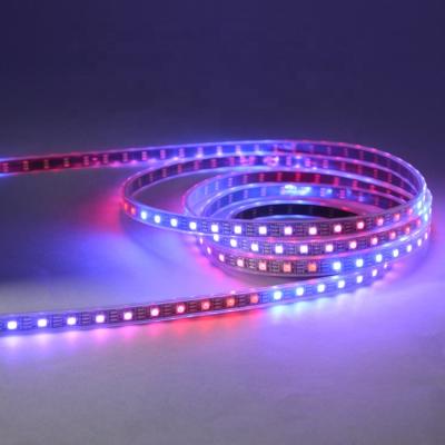 China theme park bed w2812b 60 led/m led motion sensor led strip light rgb sk6812 ws2812b dc5v led strips black for sale