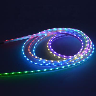 China Outdoor decoration smd 335 rgb side view led strip light sk6812 4020 side emitting 5mm accessible rgb led strip lights for sale