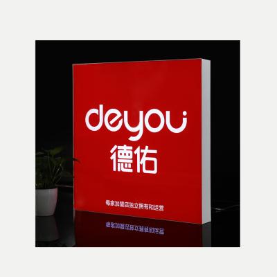 China Custom Outdoor Led Outdoor House Address Sign Light Box 3d Sign Light Box Advertising Acrylic Light Box for sale