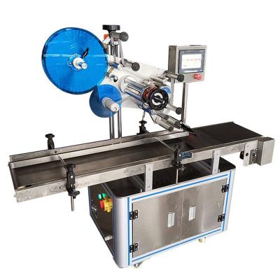 China Food Flat Surface Top Labeling Machine Maker One Side Label Applicator Automatic Labeling Machine for sale