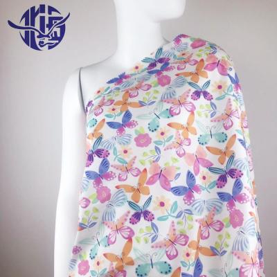 China OEM Service Butterfly Design Floral Tear-Resistant Poplin Custom Digital Printed Organic Cotton Fabric for sale