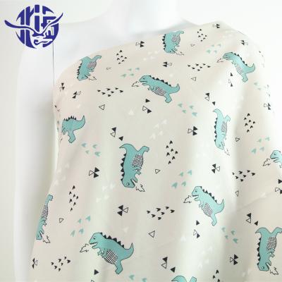 China High Quality Tear-resistant Cartoon Dinosaur Digital Custom Fabric Printing 100% Cotton Canvas for sale