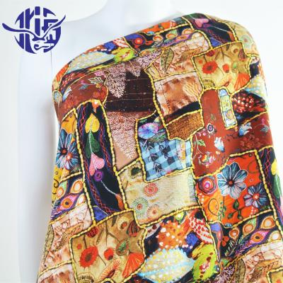 China Sustainable Style Textile Wholesale 100% Rayon Soft Arab Eco-friendly Twill Digital Printing Fabric for sale