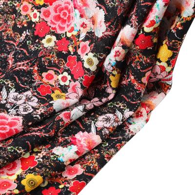 China Natural Sustainable Wholesale In Stock 100% Digital Printed Crepe Fabric For Beautiful Fabric for sale