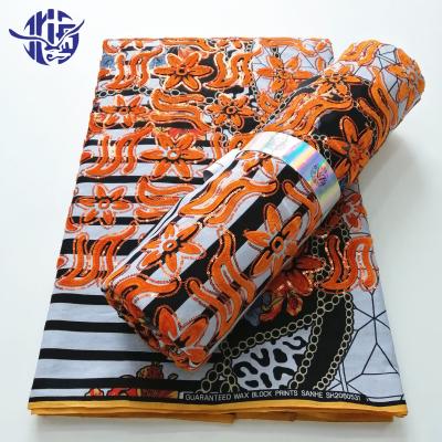 China African style breathable atampa 100% cotton batik wax prints african fabrics wax print for sale