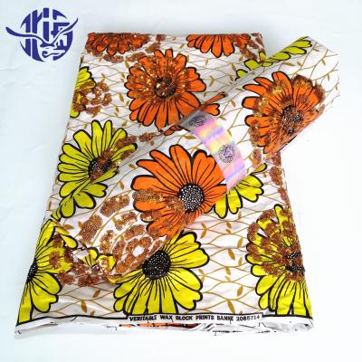 China Breathable 100% Cotton Batik Style Shaoxing Online Textile African Fabrics Printed Fabrics African Wax Print for sale