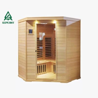 China SIPENKT-Canadian Computer Control Panel Hemlock Lumber Infrared Sauna Room Spa Tubs & Sauna Rooms for sale