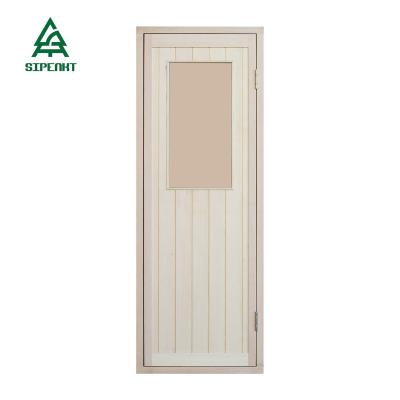 China Modern Sauna Equipment Steaming Steam Bath Door Kanalu Dry Glass Tempered Wooden Sauna Room Full Accessories for sale