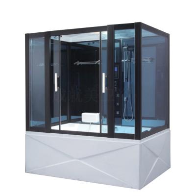 China Hot Sales Modern Saturated Steam Shower Sauna Room With Acrylic Spa Massage Bathtub for sale