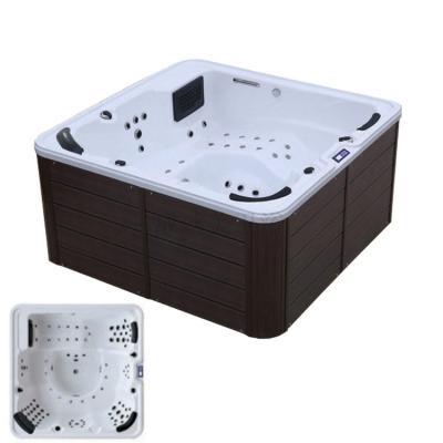 China Factory Price 6-7 People Modern White Color Foshan Spa Pool Massage Acrylic Outdoor Luxury Swimming Hot Tub for sale