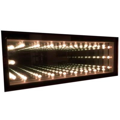 China 2020 Hot Selling Luminous 3D Bathroom Decorative LED Infinity Wall Mirror for sale