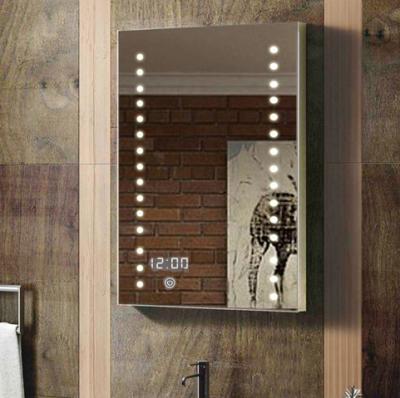 China 2020 Hot Selling Illuminated Hotel Bathroom IP44 Lighted Mirror With LED Pendulum for sale