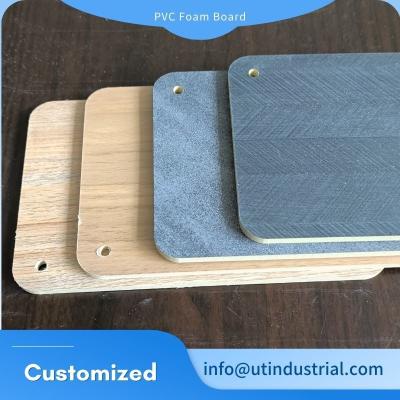 China PVC Foam Board With Wooden Color PVC Film Laminated, Wooden Laminated PVC Board for sale