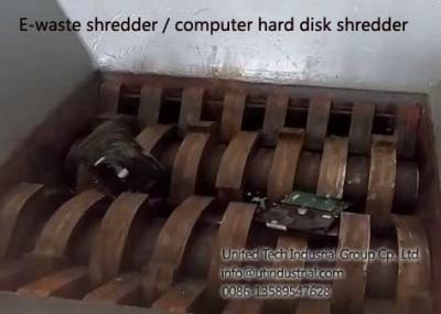 China e-waste shredder, confidencial carrier destroy machine, computer shredder, hard disk crusher, CD shredder, DVD shredder for sale