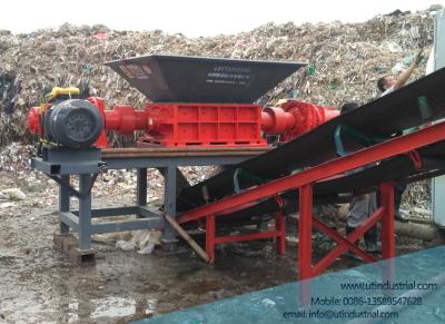 China Ragger Wire Crushing & Recycling Processing System, Pulper Ropes shredder line, Waste Plastic Wire Shredder Recycling for sale