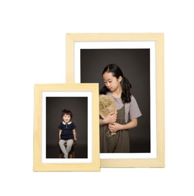 China Multi Household Use Home Decor Wall Mount Picture Photo Frames Table Top Set Wood Picture Frame With Glass for sale