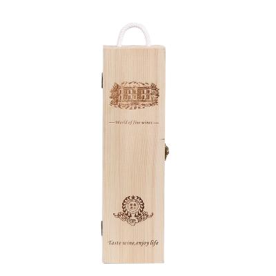 China Wooden Bottle Box Wine Box Gidt Gift World Sublimation Wine Wine Packaging Box for sale