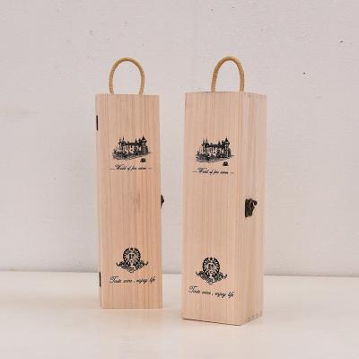 China World Wine Gift Box Wooden Wine Box Packaging Wooden Wooden Boxes For Wines for sale