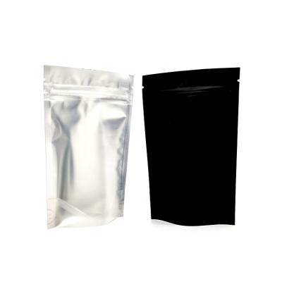 China Clear Mylar Moisture Proof Half Empty Bags Smell Proof Waterproof Dustproof Zipper Package Stand Up Pouch Bag for sale