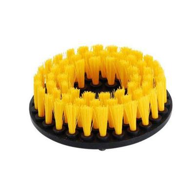 China Sustainable Custom Handles Nylon Bristle Drill Brush Cleaning For Tub Kitchen Bathroom for sale