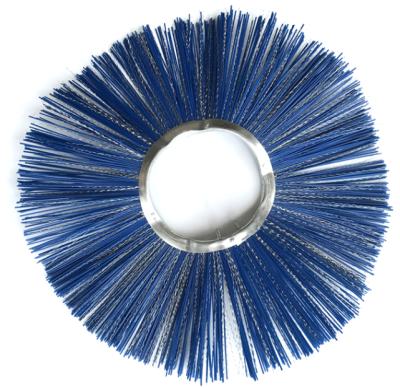 China Sustainable Inner Diameter 5 Inch PP Blend Steel Durable Poly Wafer Road Sweeper Brushes for sale