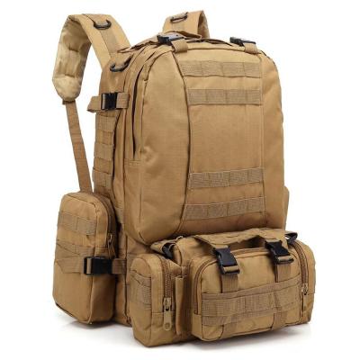 China Outdoor Waterproof Mountaineering Camping Backpack Camouflage Detachable Wetsuit Tactical Rucksack for sale