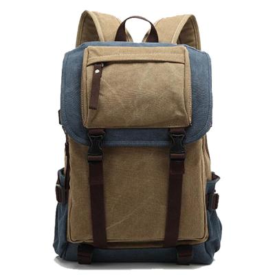 China Wholesale Waterproof Fashionable Canvas School Bag Waterproof Backpacks for sale