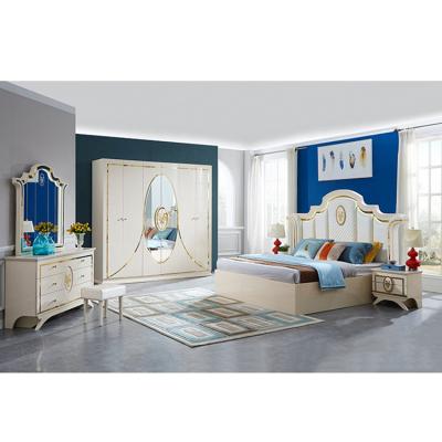 China (Other) Bedroom Set Cama Adjustable De Dos Plazas European Modern Economic Customized Style Luxury Bedroom With Dressing Table for sale