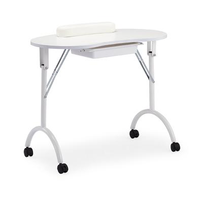 China Mesa Para Manicure Mesas Para Contemporary Manicure Portable Folding Mobile Portable Folding Manicure Nail Table For Home Spa Beauty Salon for sale