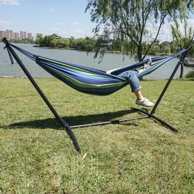 China Wholesale Modern Hamaca Free Standing Scam Soporte 2 Person Garden Camping Outdoor Foldable Portable Nylon Hammock with Stand and Frame for sale