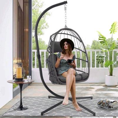 China Hanging Chair Egg Swing Chair Colgante Huevo Doble Dolna Cadeiras Suspensas Basket Contemporary Outdoor Balcony Patio Furniture Swing for sale