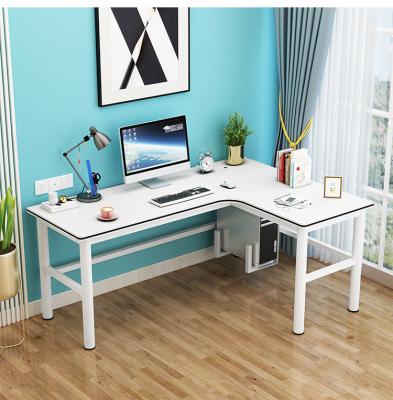 China Computer Desk D Wooden L Shaped Computer Desk Modern Home Simple Metal Study Computer Industrial Extendable Table Large Long for sale