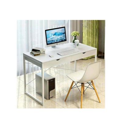 China Extendable Economical Nordic Workstation Tables Modern Wooden Computer Desk Table With Drawer for sale