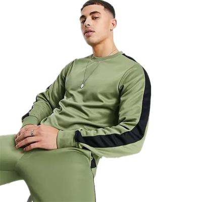 China Custom QUICK DRY Spandex Blend 5% Polyester 95% Polyester Joggers Tracksuit In Olive Green for sale