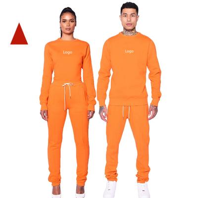 China Custom Logo 65% Cotton 35% Polyester Sport Wear Joggers Casual Fit QUICK DRY Tracksuit For Unisex for sale